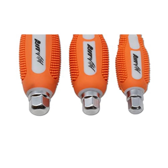 7-Piece JIS (Japanese Industrial Standard) Driver Set: #1, #2, #3 Screwdrivers and #2, #3, Short, Long 1/4" Bits