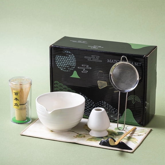 7-Piece Japanese Matcha Tea Set Matcha Bowl Tea Bowl Baibenli Tea Set  with Gift Box