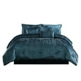 thumbnail image 1 of 7 Piece King Comforter Set with Shimmering Appeal, Blue, 1 of 5