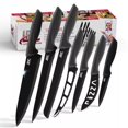 7 Piece Kitchen Knife Set Stainless Steel Ultra Sharp Steak Cooking