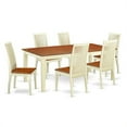 thumbnail image 1 of 7 Piece Kitchen Table Set, Buttermilk & Cherry, 1 of 1