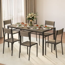 Lexington Large Dining Set with Bench and 4 Mission Back Chairs Oak Walmart