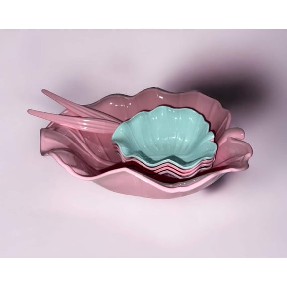 7 Piece Leaf Shaped Bowl Set