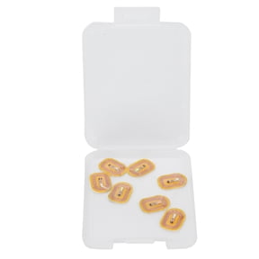 7-Piece NFC Intelligent Lighting Nail Art Stickers Glowing LED Microchip Decals / 7.00 x 6.00 x 1.00 inches Assorted Multi-Color Self-Adhesive Smart Electronic Luminous Extensions