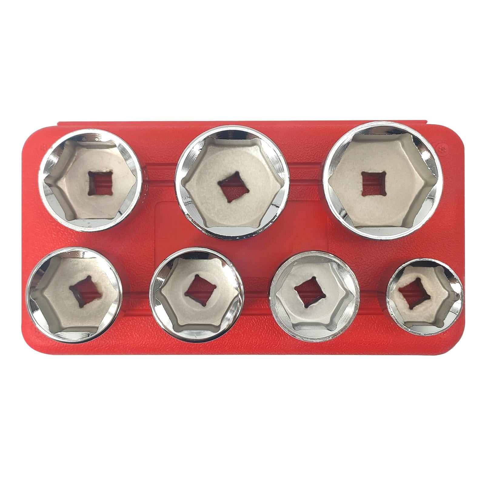 ZK-077 7 In 1 Car Cartridge Housing Oil Filter Cap Wrench Socket Set Tool Kit - Foto 4