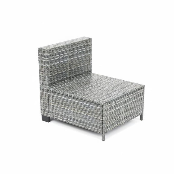 7-Piece Outdoor Patio Sofa Set – PE Rattan Wicker Sectional Conversation Furniture, Thick Detachable Cushions, Glass Top Table, Waterproof & All-Weather – Garden, Balcony, Porch