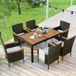 7 Piece Patio Dining Set Clearance Discounts Rollbacks Walmart