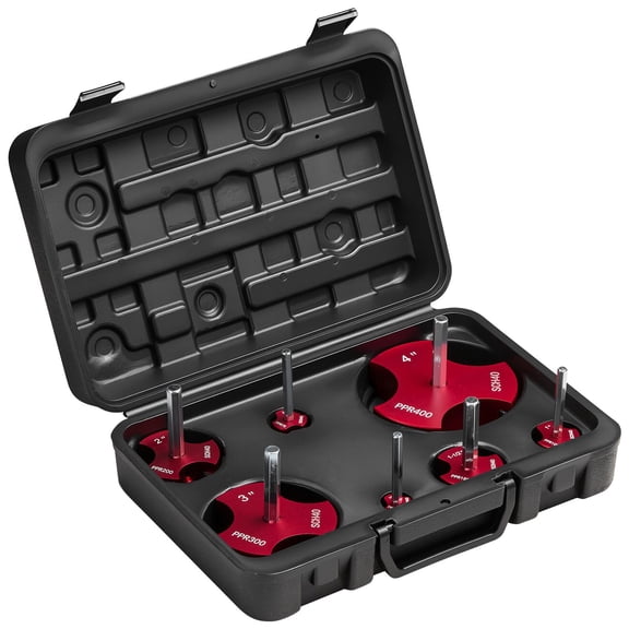 7 Piece PVC Pipe Socket Saver Reamer Drill Bit Set, Multi Size Plumbing Fitting Remover Tool for ABS CPVC SCH40 Pipe