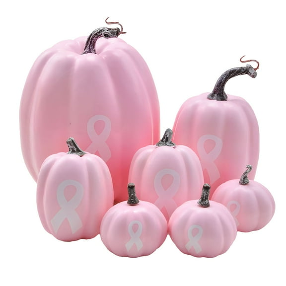 7-Piece Pumpkin Decor Set, Cute Cartoon Style Mini Pumpkin Figurines, Portable For Home Car Camping Sleepovers Parties Christmas Gift