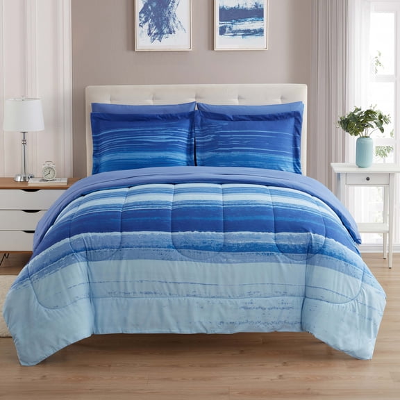 7 Piece Siena Bed in a Bag Comforter & Sheet Set Queen