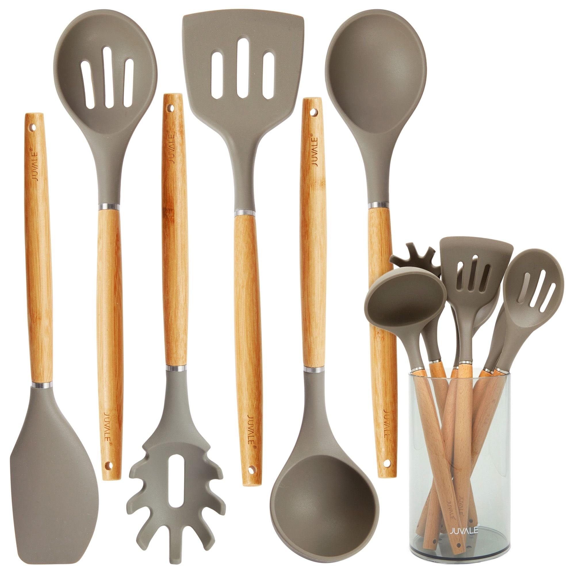 https://i5.walmartimages.com/seo/7-Piece-Silicone-Bamboo-Kitchen-Utensils-Set-Holder-Cooking-Virtually-Non-Stick-Ladle-Slotted-Turner-Spoon-Serving-Pasta-Server-Spatula-Scratch-Resis_ad6f3aff-b9b7-49be-b44b-a119db90a695.983861eef84685622042ccc52255a073.jpeg