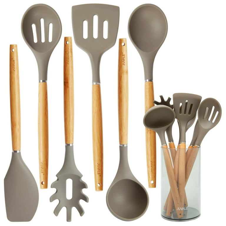 https://i5.walmartimages.com/seo/7-Piece-Silicone-Bamboo-Kitchen-Utensils-Set-Holder-Cooking-Virtually-Non-Stick-Ladle-Slotted-Turner-Spoon-Serving-Pasta-Server-Spatula-Scratch-Resis_ad6f3aff-b9b7-49be-b44b-a119db90a695.983861eef84685622042ccc52255a073.jpeg?odnHeight=768&odnWidth=768&odnBg=FFFFFF