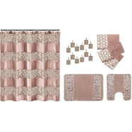 Designer Home Complete Bathroom Decor - 13 Piece Set with Curtain ...