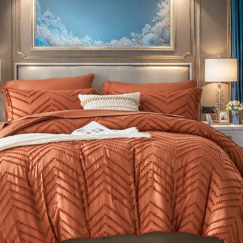 Orange King Comforter Sets