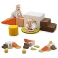 thumbnail image 1 of 7-Piece Soft Foam Climbing Blocks Set for Toddlers & Babies, Includes Tunnel & Cylinder, 1 of 11