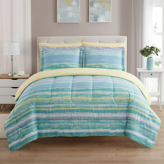 7 Piece Sorento Bed in a Bag Comforter & Sheet Set King