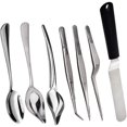 7 Piece Stainless Steel Culinary Specialty Tools Set Professional Chef and Home Cooks Kit