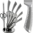 thumbnail image 1 of Mayer & Boch Stainless Steel Knife Set with Rotating Stand, 7 Piece, 1 of 1