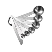 7 Piece Stainless Steel Measuring Spoons Set,Dual Scale Engraved Measuring Spoons, Stackable Hanging Loop,for Baking, Cooking, Spice Measuring