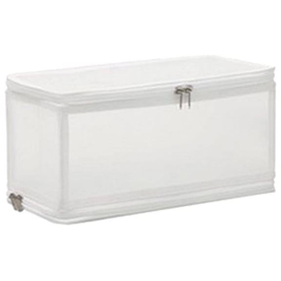 7-Piece Transparent Storage Box Set: Multi-Size Household Organizing Containers for Clothing, Toys, and Bedding with Double Zippers and Reinforced Handles
