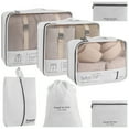 thumbnail image 1 of 7-Piece Travel Organizer Bag Set, Packing Cubes for Clothes and Shoes Storage, Suitcase Compression Luggage Organizer Bags, 1 of 6