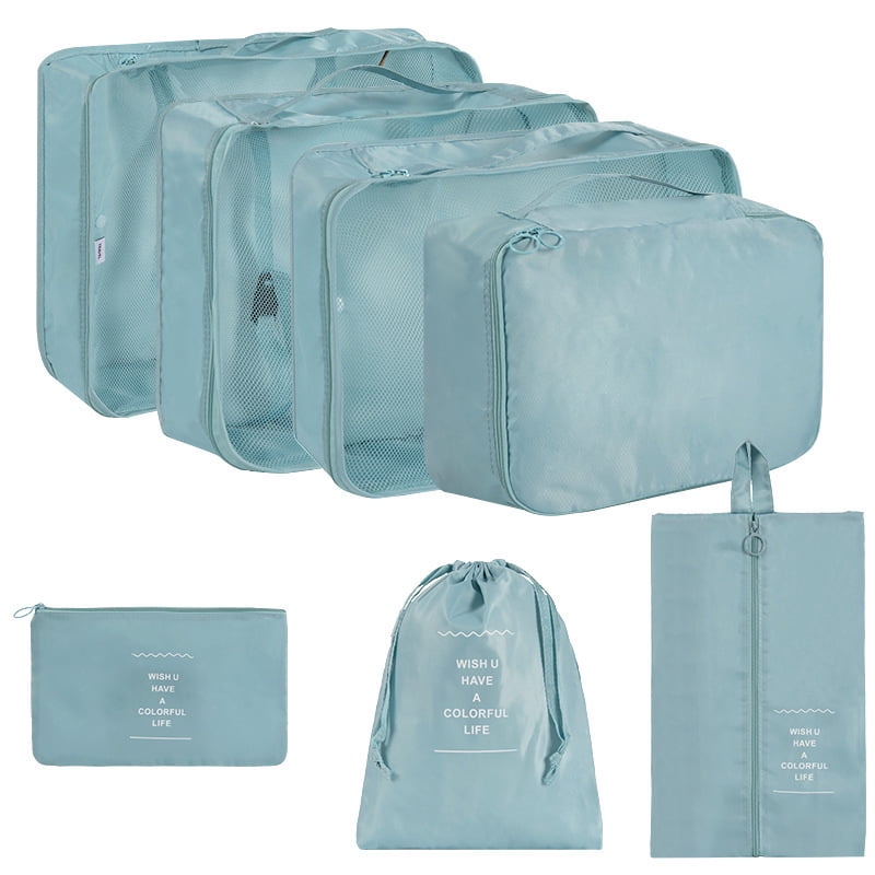 7-Piece Travel Packing Cube Set, Lightweight Luggage Organizer Bags ...