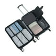 thumbnail image 1 of 7-Piece Travel Storage Bag Set | Multi-Function Clothing Organizer with Garment Bags, Shoe Bag & Accessory Pouches | Sky Blue, Khaki, Red, Gray, Navy, 1 of 2