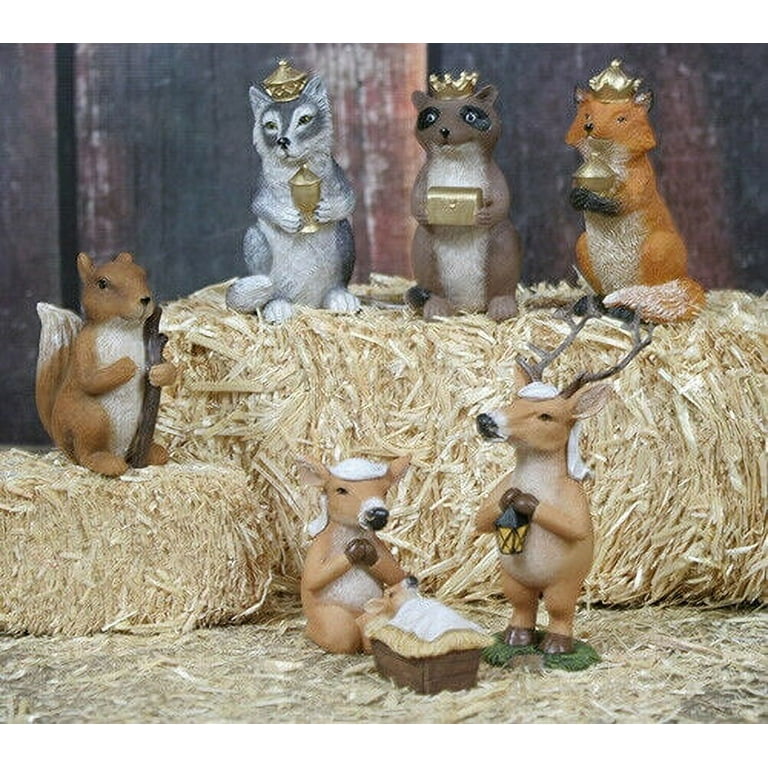 Set of Four Animals Light Sitter Ornaments in Ceramic Bisque Ready to Paint  - Kgkrafts's Boutique