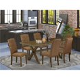 thumbnail image 1 of 7 Piece X-Style Dinette Set - Brown Smoke, 1 of 1