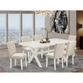 thumbnail image 1 of 7 Piece X-Style Kitchen Table Set - Light Beige, 1 of 1