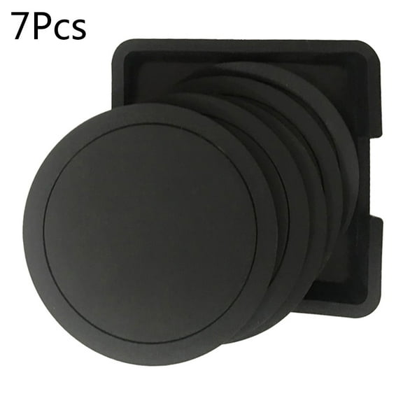 7 Pieces Antislip Silicone Drink Coaster Set Durable Home Kitchen Accessories