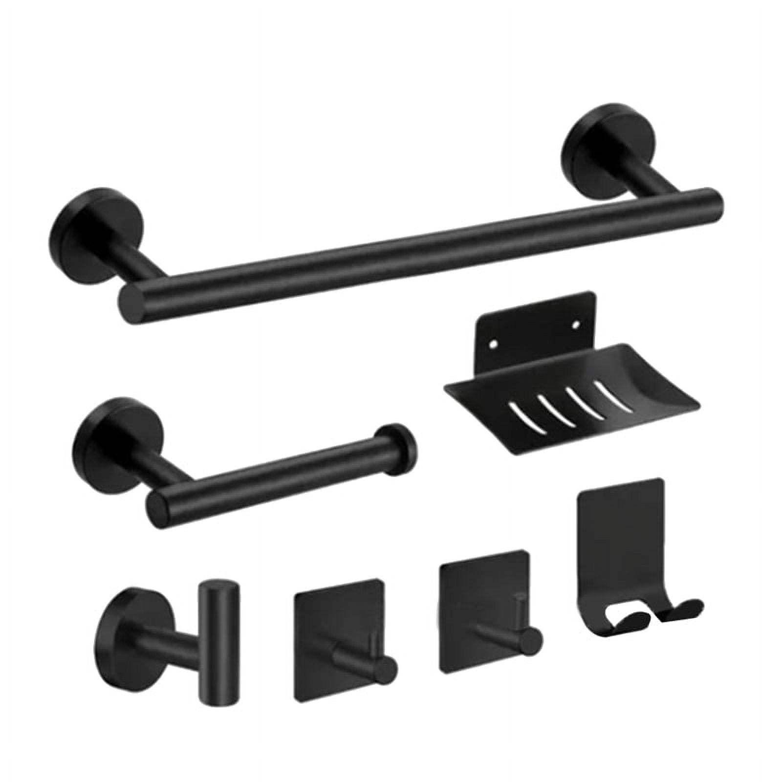 7 Pieces Bathroom Hardware Set,15.7 Inch Hand Towel Bar, Toilet Paper