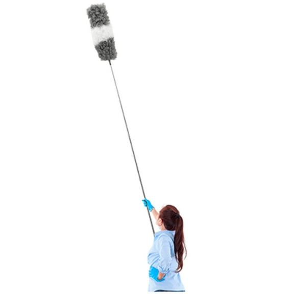 7 Pieces Feather Duster with extension pole and telescopic rod for home, high ceilings and window cleaning