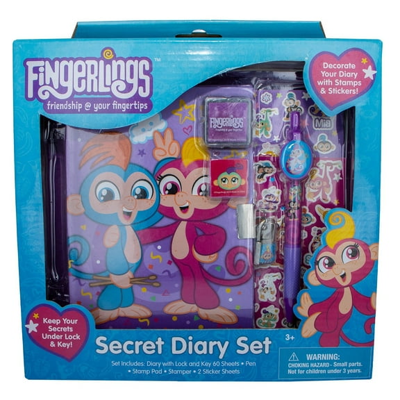 7 Pieces Fingerlings Friendship at your Fingertips Secret Diary