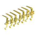 thumbnail image 1 of 7 Pieces Fireplace Hangers Mantle Holders Garland Hooks Sturdy Gold Metal for Christmas Stocking Home Decor, 1 of 9