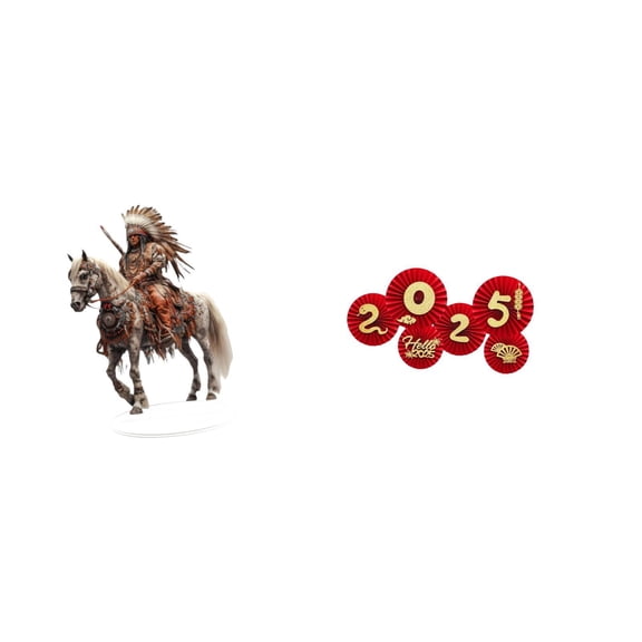 7 Pieces Knight Ornament Paper Fan Table Centerpiece Waterproof Acrylic for Home Festival Decor Scene