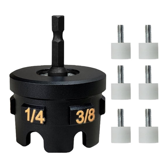 7 Pieces Nut Zipper Drill Attachment Hex Shank Nut Driver Bolt Extractor Aluminum Compact for Construction DIY Garage