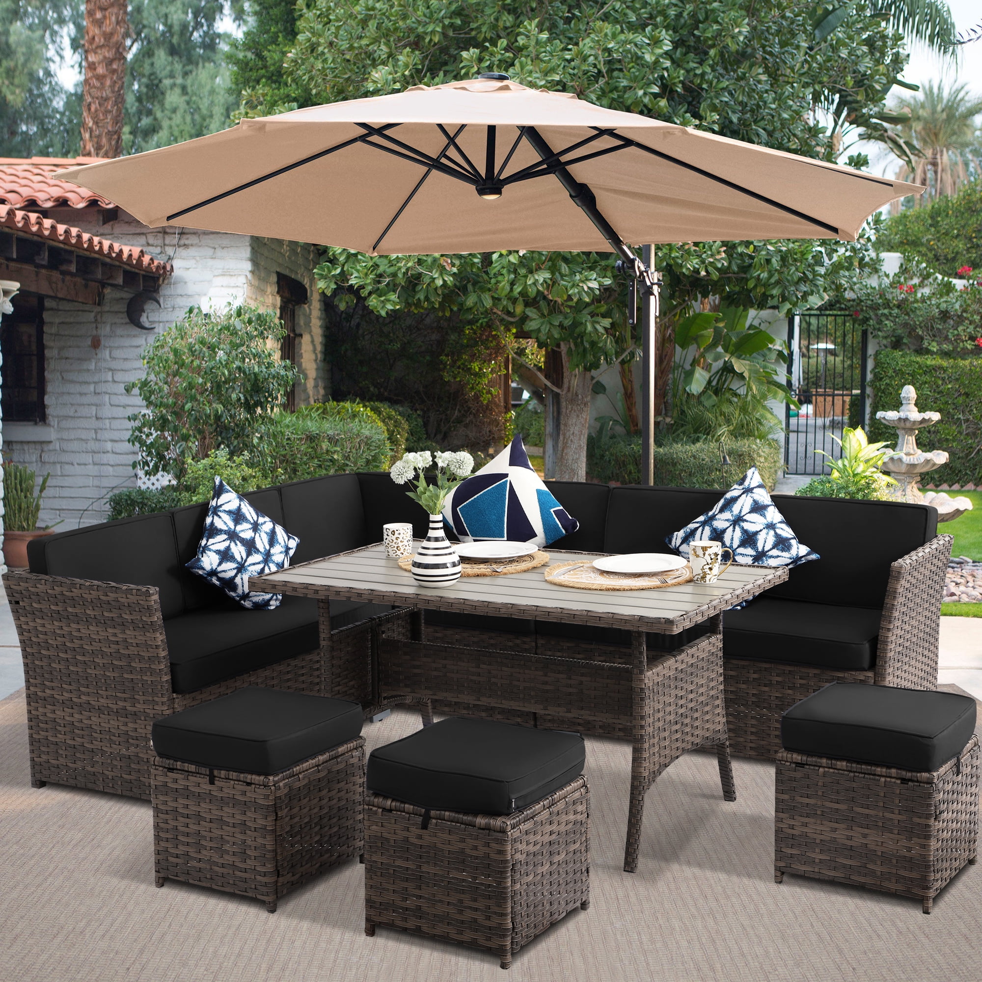 Better Homes and Gardens Wrought Iron Patio Dining Set Clayton