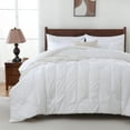 thumbnail image 1 of 7 Pieces Pinch-Pleated Comforter Set, White Full Size, 1 of 6