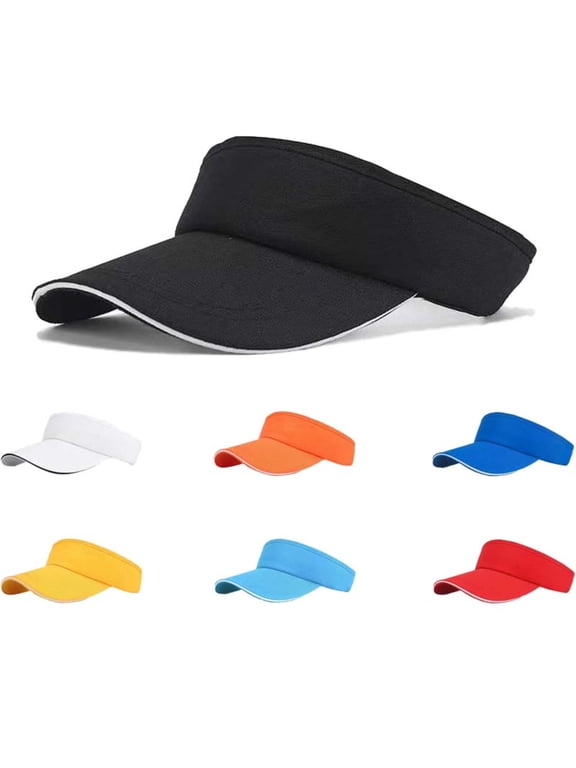 7 Pieces Sports Sun Hat 7Colors Visor for Women Men,Visor Hat UV Protection Outdoor activities