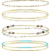 7 Pieces Waist Beads for Women Jewelry Belly Beads Chains Summer African Beach Bikini Body Belly Chains JewelryStylish Style