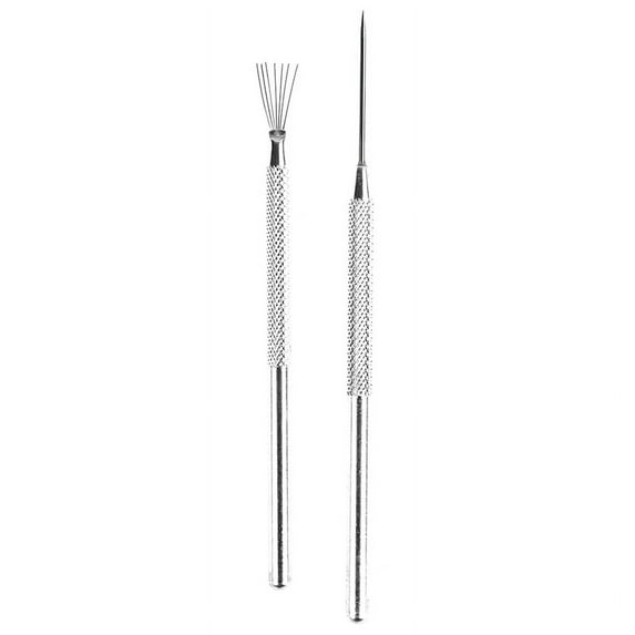 7 Pin Feather Wire Texture Pro Needle Pottery Clay Tools Sculpting Tool set Y WA