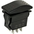 thumbnail image 1 of 7 Pin ON-Off-ON Rocker Switch 91473127 Compatible with JLG with Red Light Carling, 1 of 6