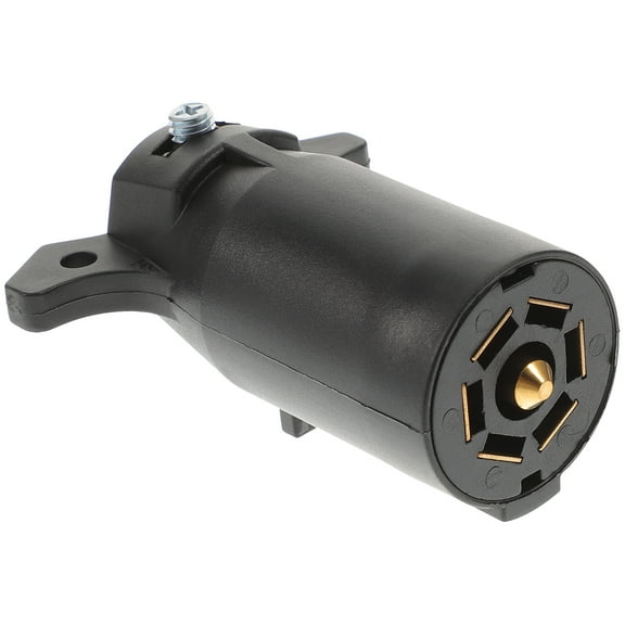 Trailer Plug for Reliable Connections Ideal for RV Car Boat with Durable Plastic Copper Material Black 7 Pin