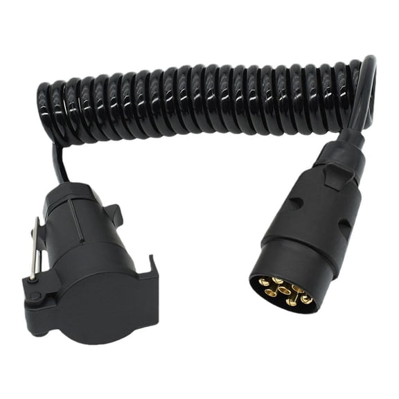 7-Pin Trailer Truck Light Board Extension Cable, Male to Female Wire Plug Socket Connector