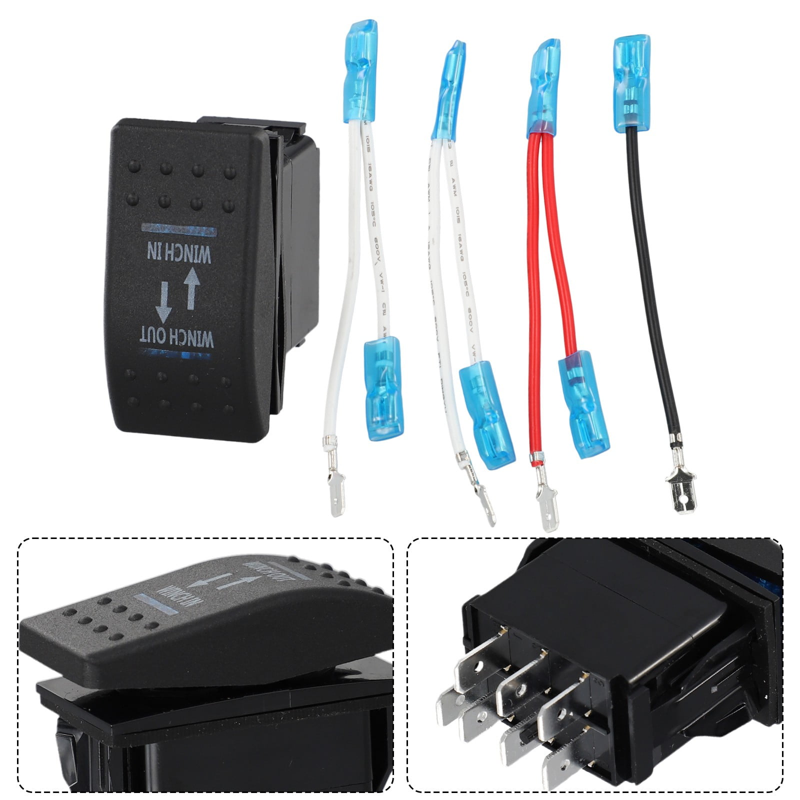 7 Pin Winch Switch Wiring , 7Pin Laser On/Off Momentary Winch Rocker ...