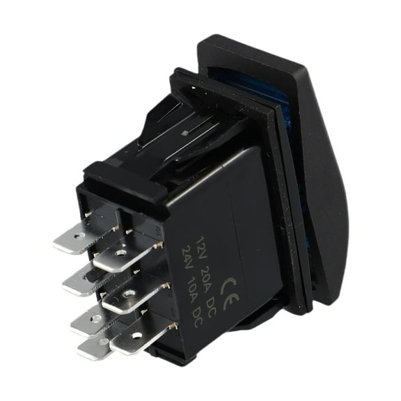 7-Pin Winch In/Out Rocker Switch For Upgrading Most Wiring Harness To Control Led 12V-24V 7-Pin Blue Ip67 Brand New High Quality Fangkenuo