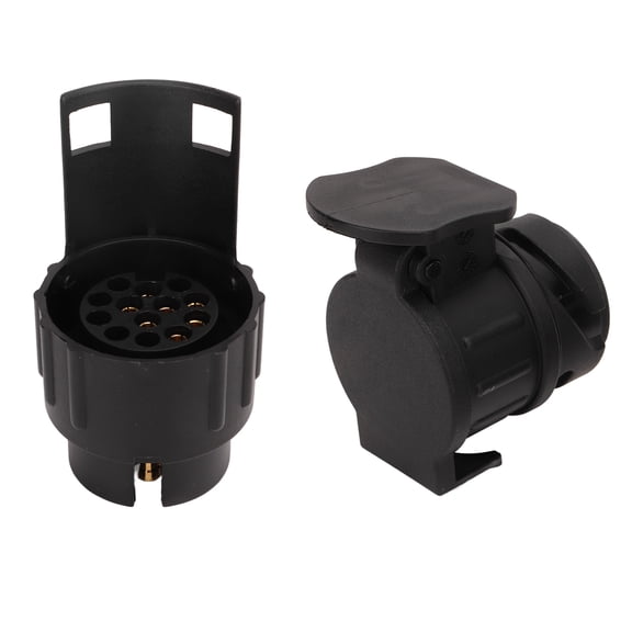 7 Pin to 13 Pin & 13 Pin to 7 Pin Converter Set for EU Trailers, Towing Solution Universal Trailer Socket Adapters