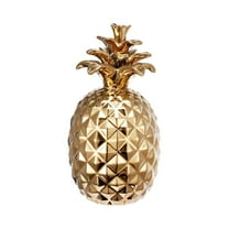 7" Pineapple Accent, Gold-Color:Gold,Style:Modern Chic