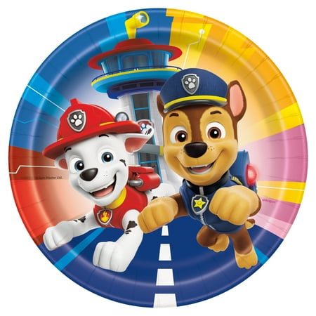 Paw Patrol Round 7" Dessert Plates, 8ct